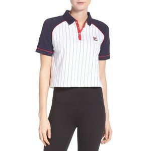 Fila Crop Polo Shirt Size XS